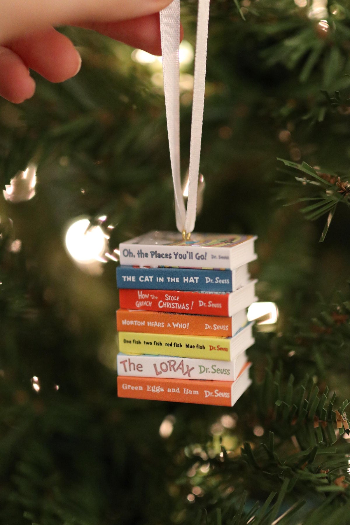 Dr. Suess Books Mini Book Ornament