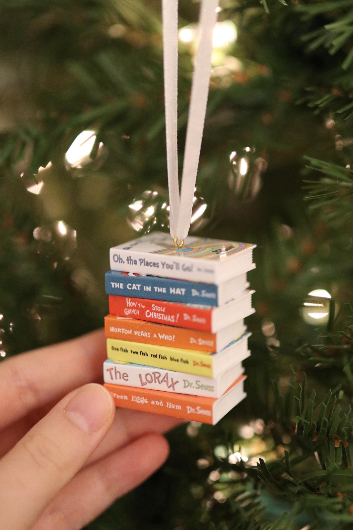 Dr. Suess Books Mini Book Ornament