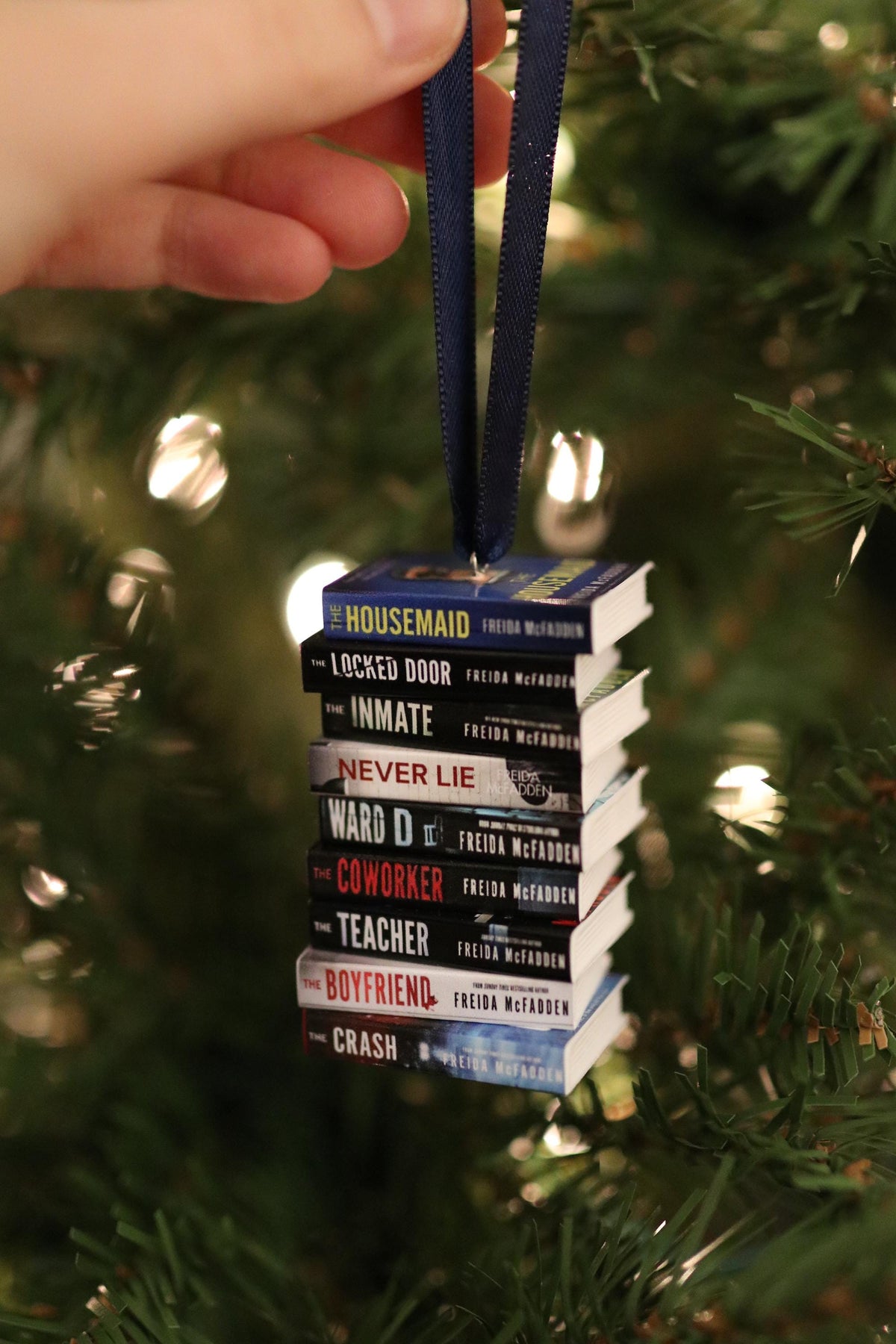 Freida McFadden Mini Book Ornament