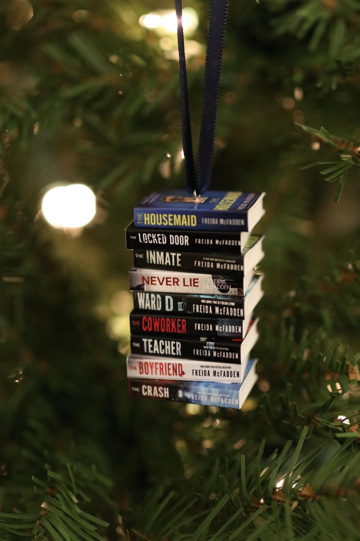 Freida McFadden Mini Book Ornament