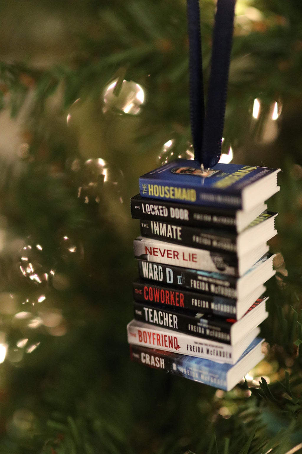 Freida McFadden Mini Book Ornament