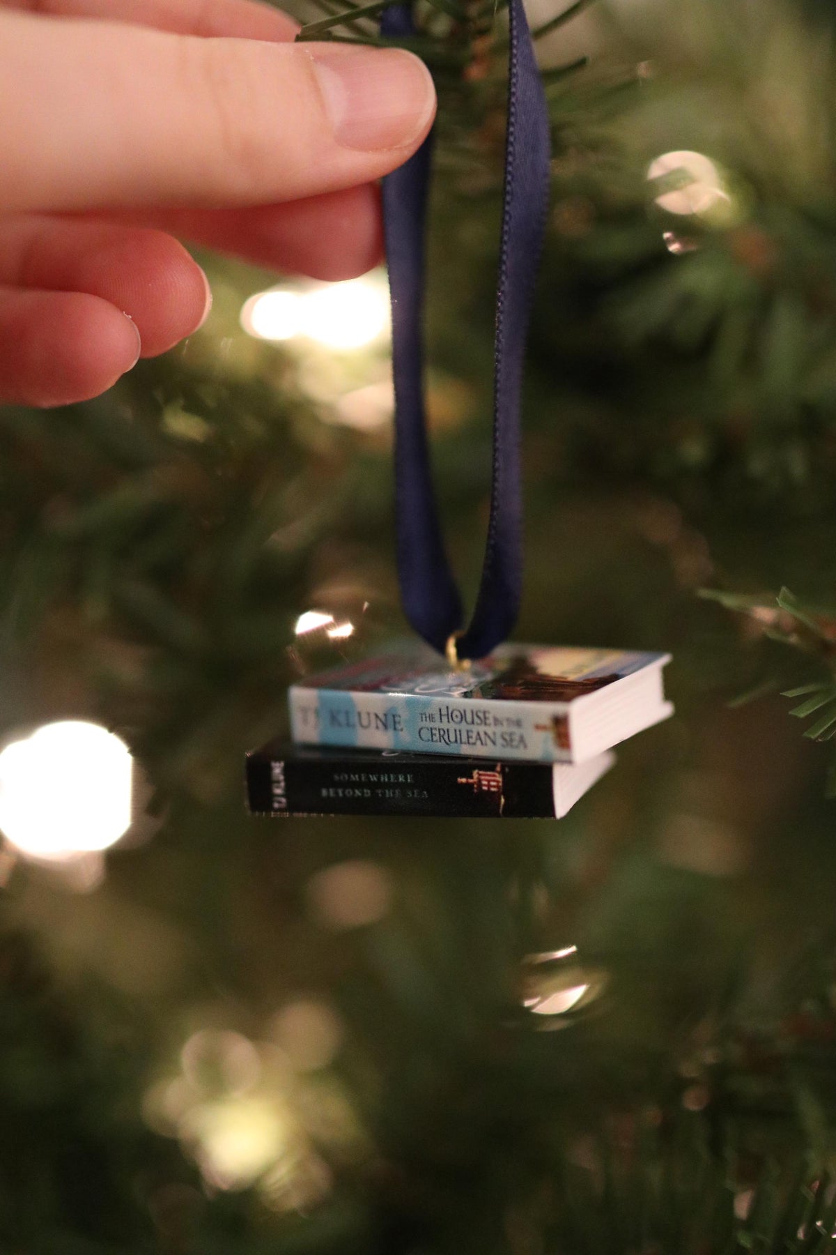The House in the Cerulean Sea Mini Book Ornament