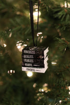 Powerless Mini Book Ornament