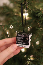 Powerless Mini Book Ornament