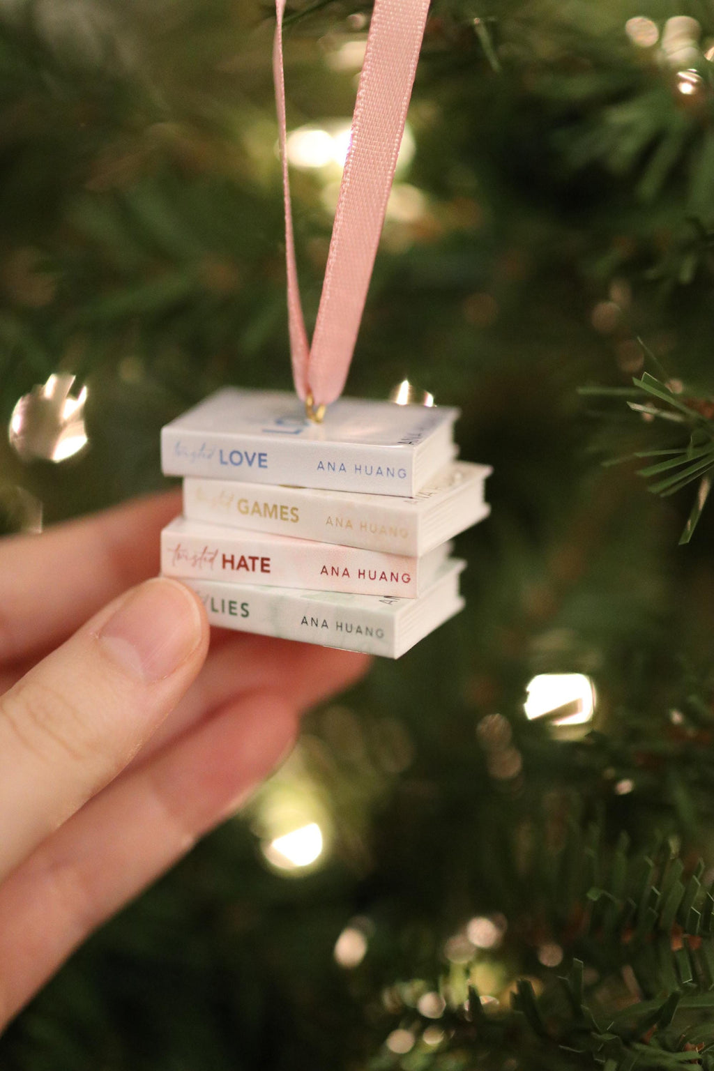 Twisted Love Mini Book Ornament