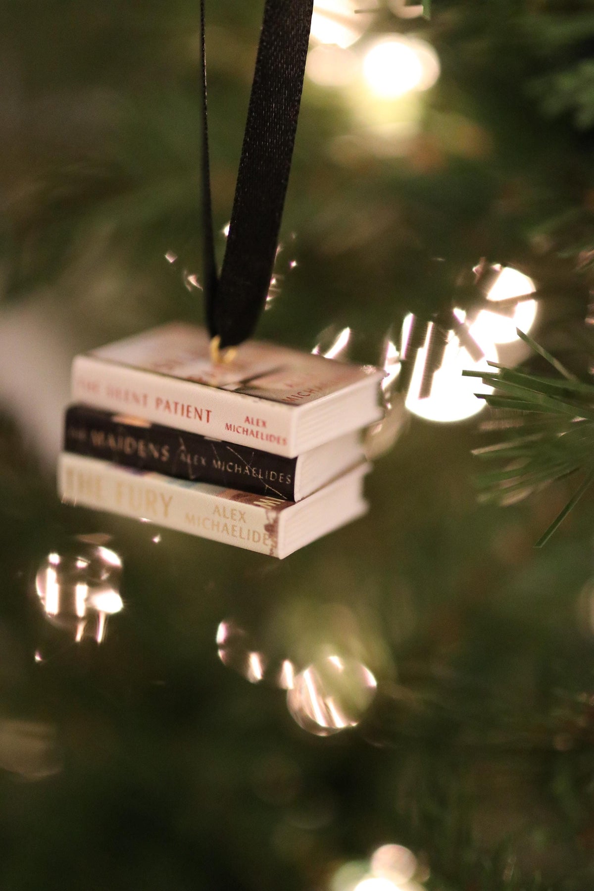 Alex Michaelides Mini Book Ornament