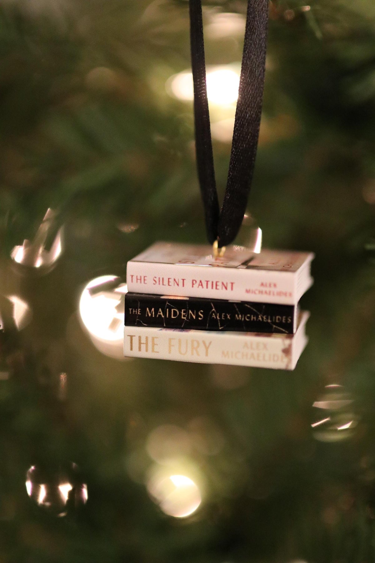 Alex Michaelides Mini Book Ornament