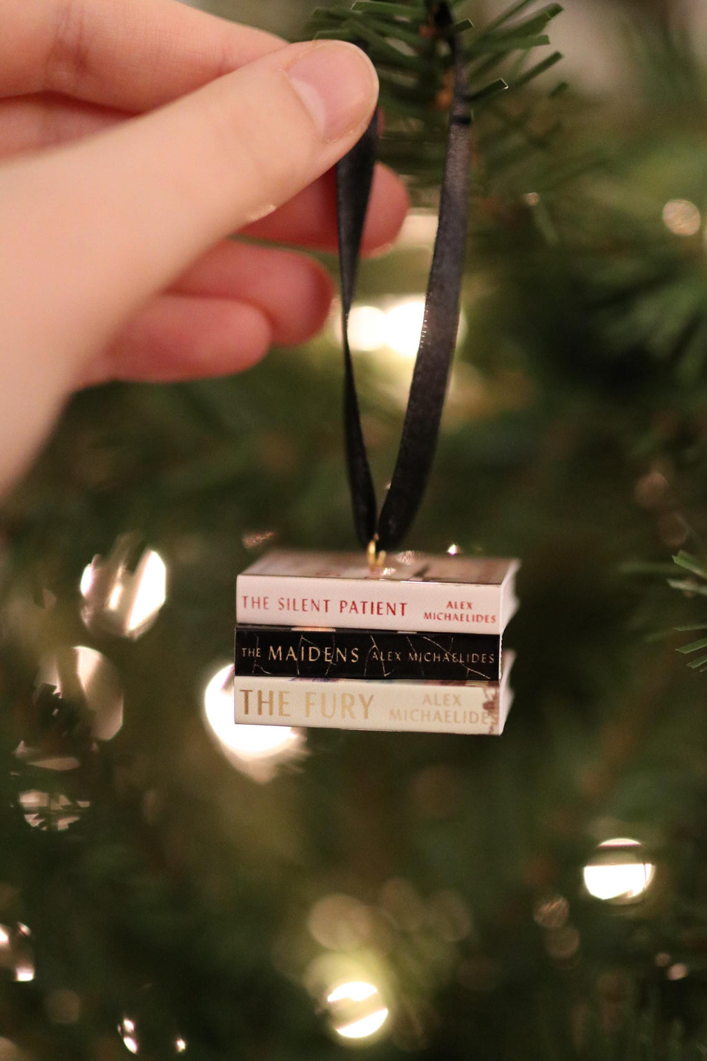 Alex Michaelides Mini Book Ornament