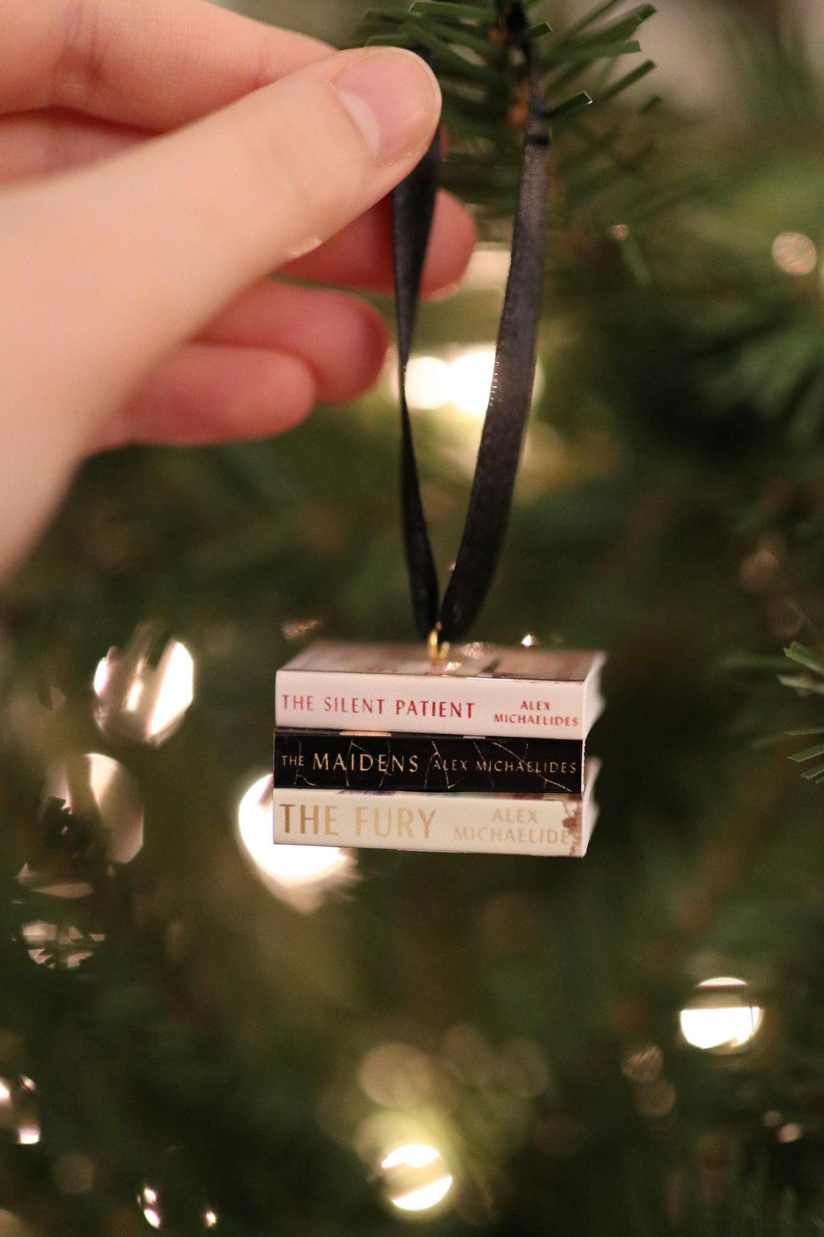 Alex Michaelides Mini Book Ornament