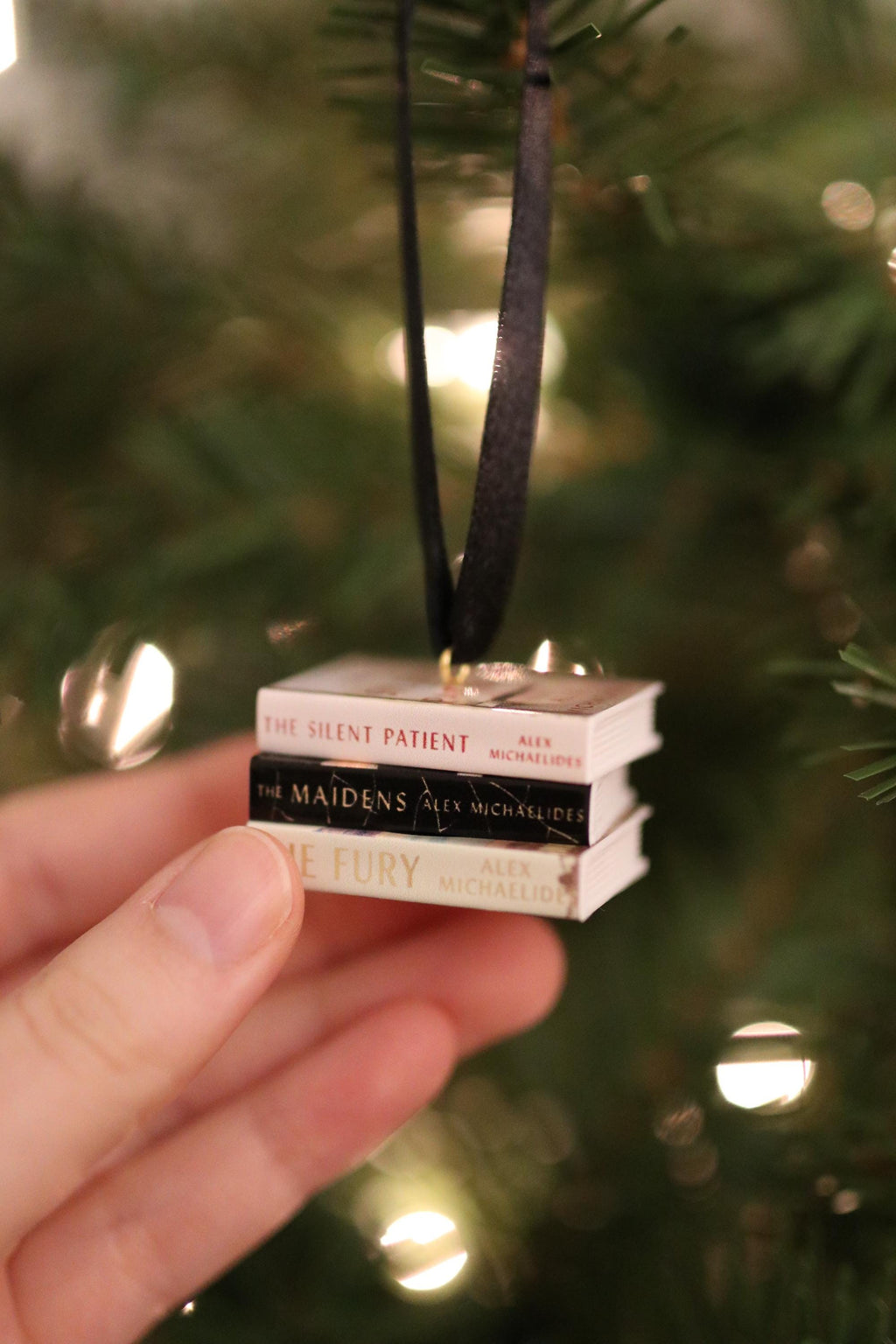 Alex Michaelides Mini Book Ornament