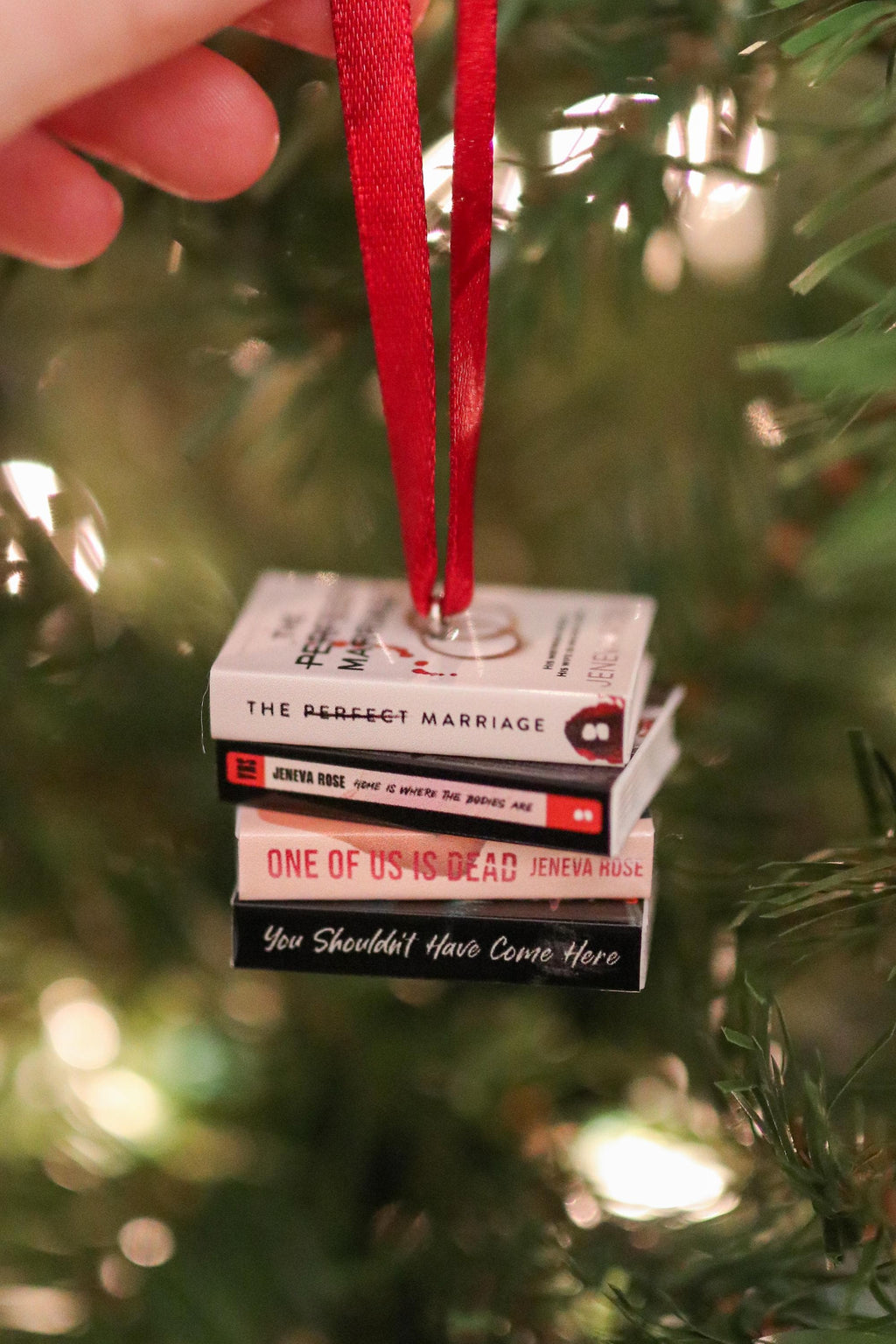 Jeneva Rose Mini Book Ornament