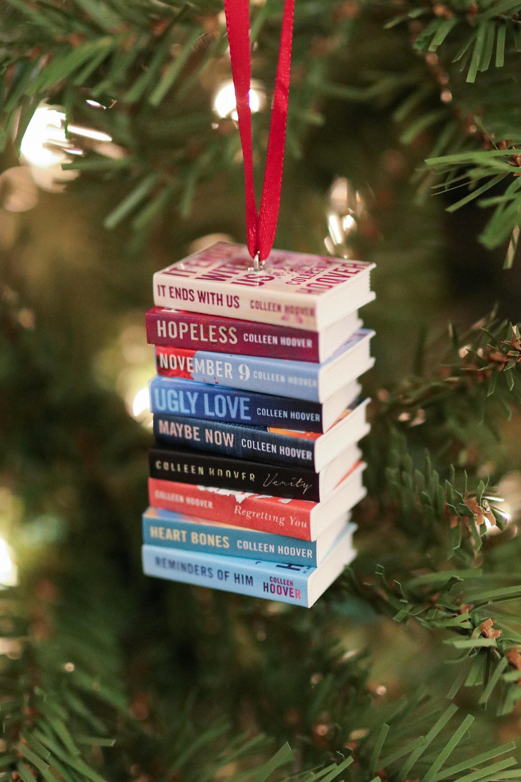 Colleen Hoover Mini Book Ornament