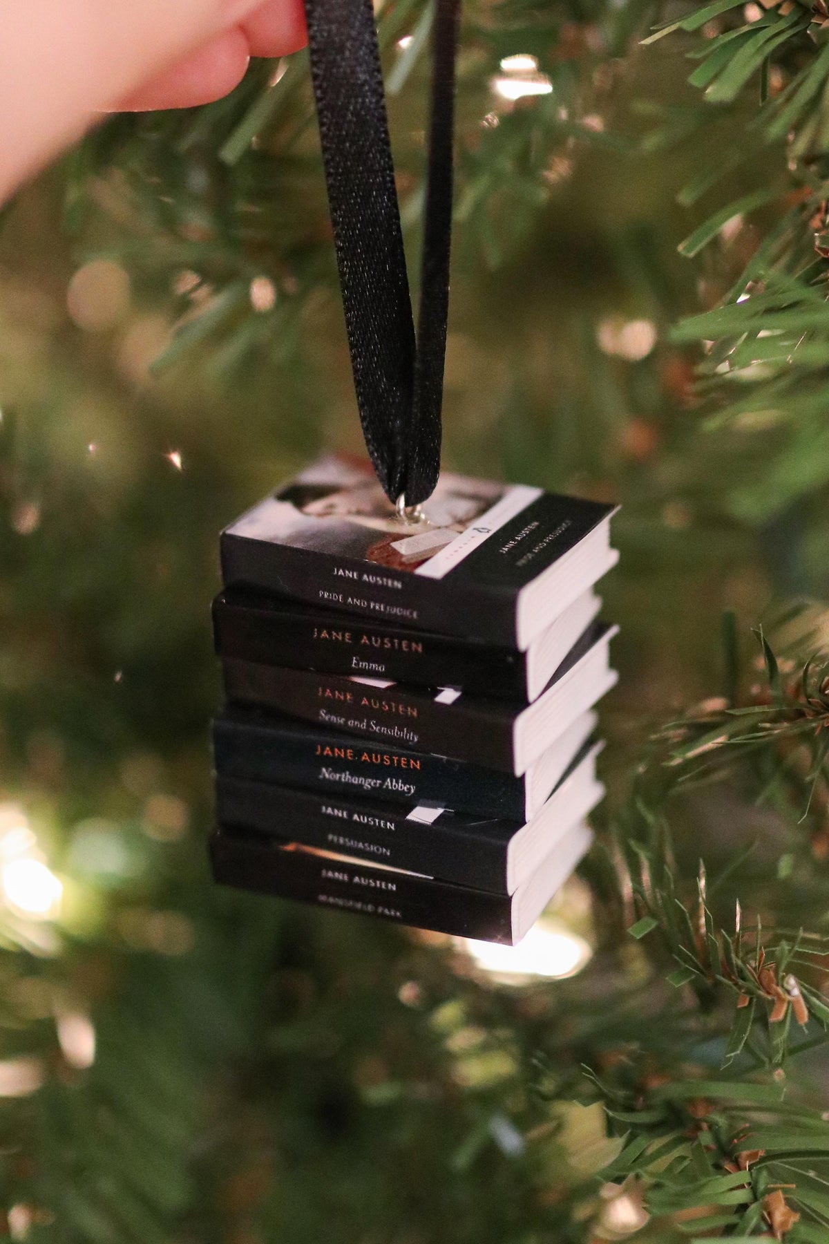 Jane Austen Mini Book Ornament