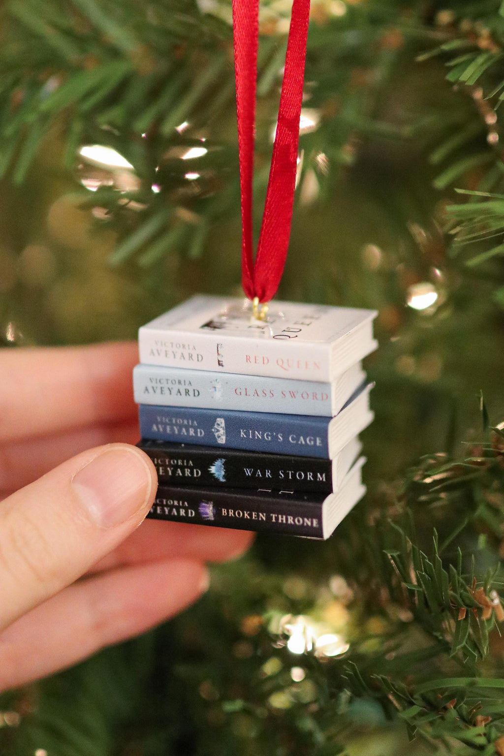 Red Queen Mini Book Ornament