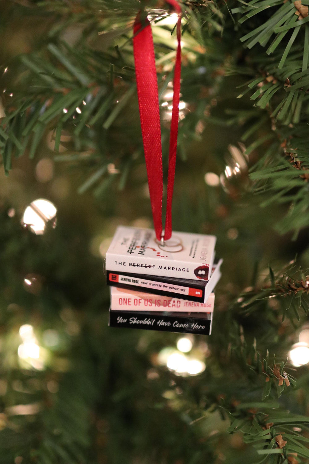 Jeneva Rose Mini Book Ornament