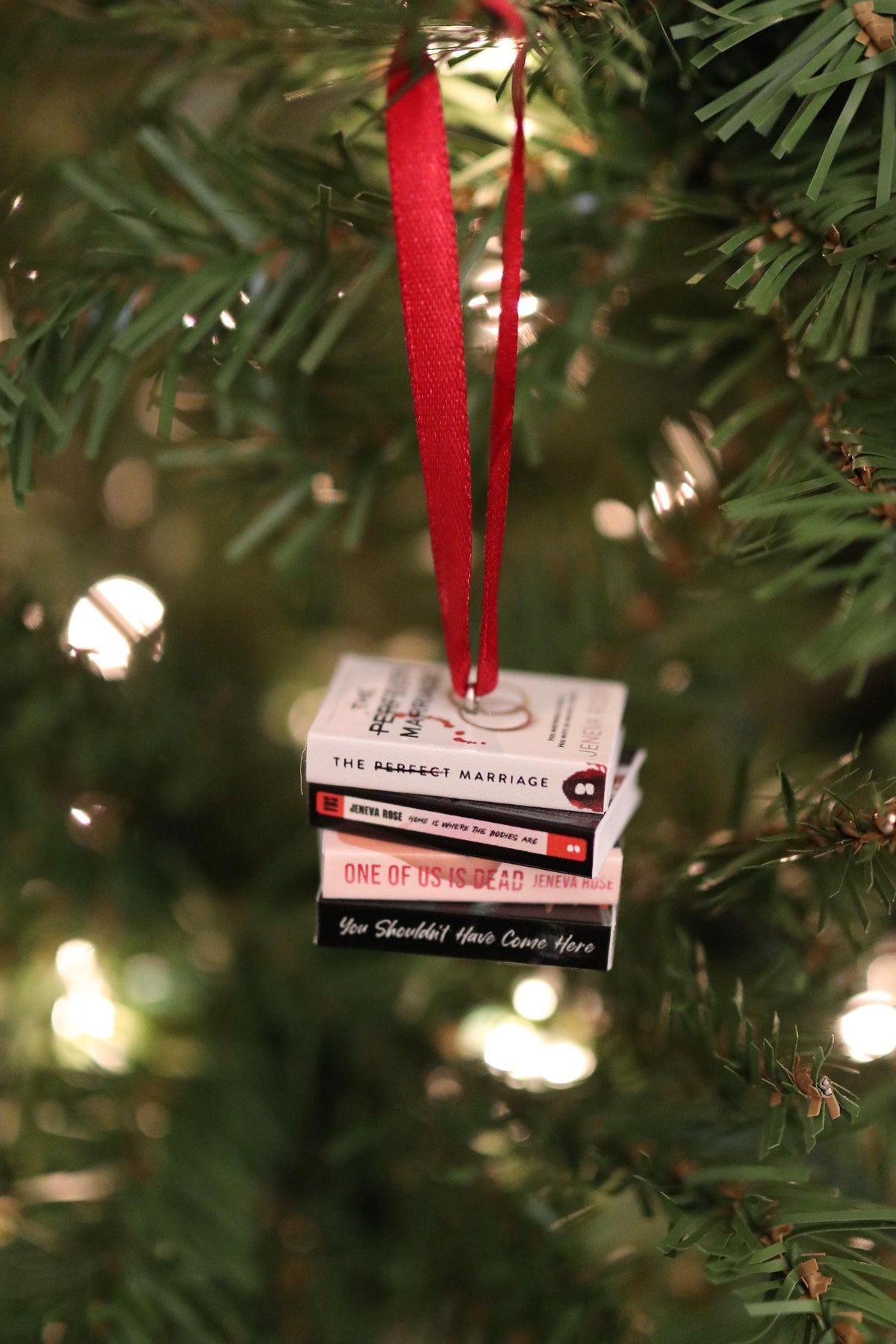 Jeneva Rose Mini Book Ornament