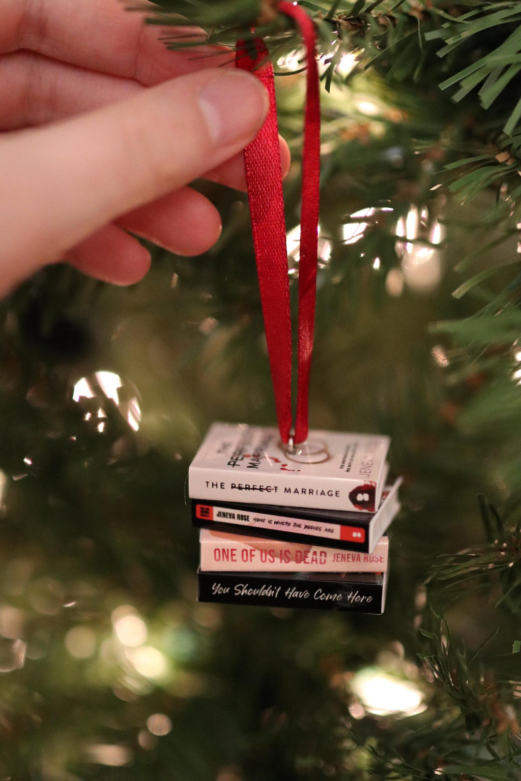 Jeneva Rose Mini Book Ornament