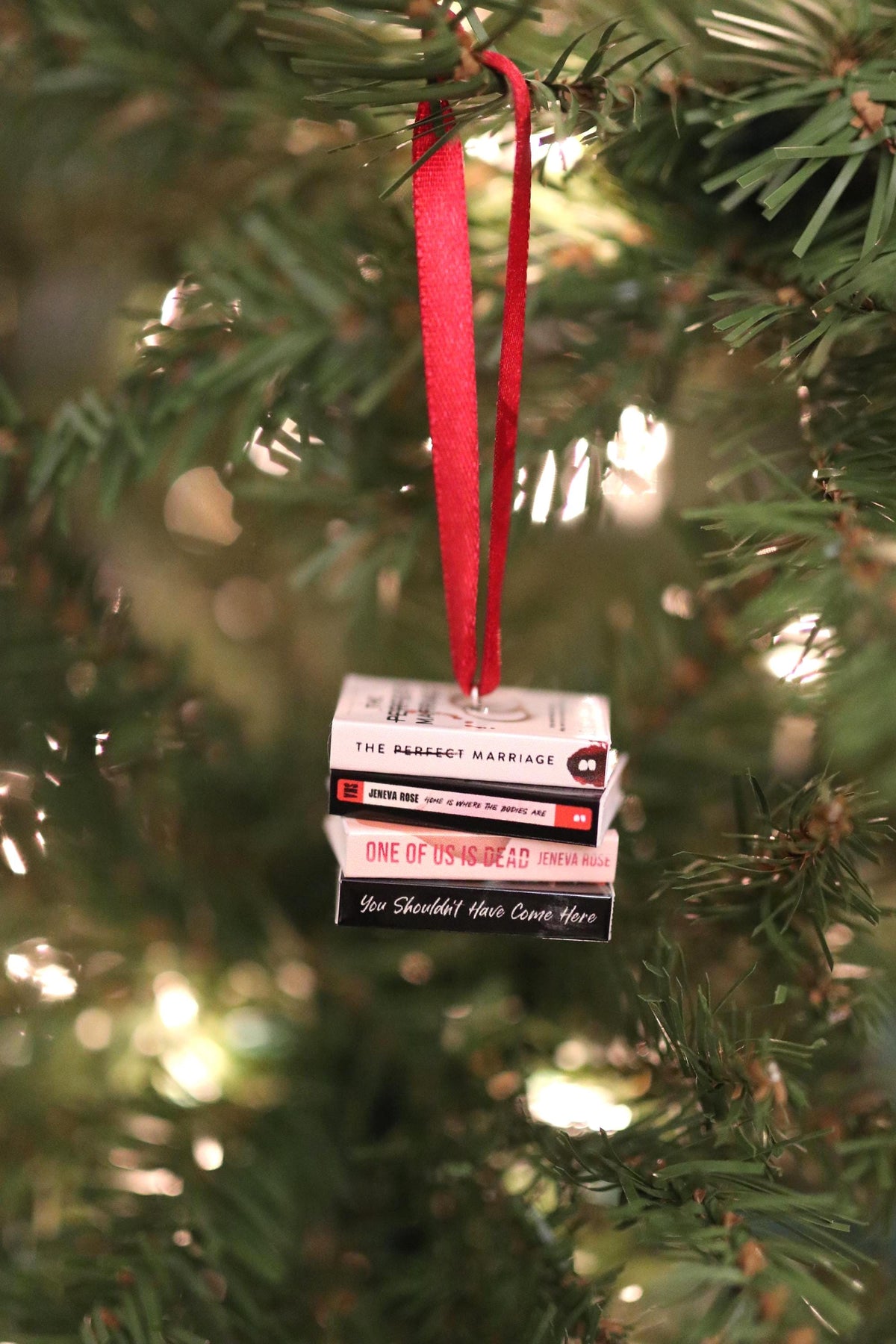Jeneva Rose Mini Book Ornament
