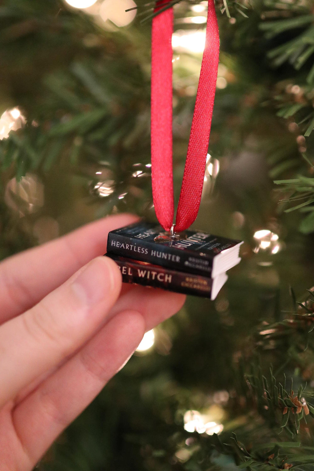 The Crimson Moth Mini Book Ornament