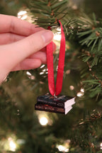 The Crimson Moth Mini Book Ornament