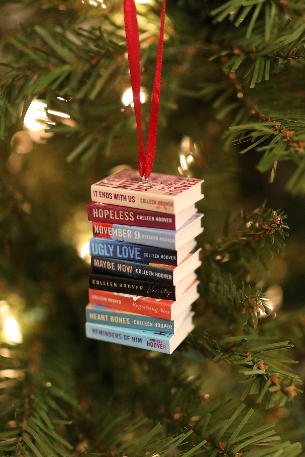 Colleen Hoover Mini Book Ornament
