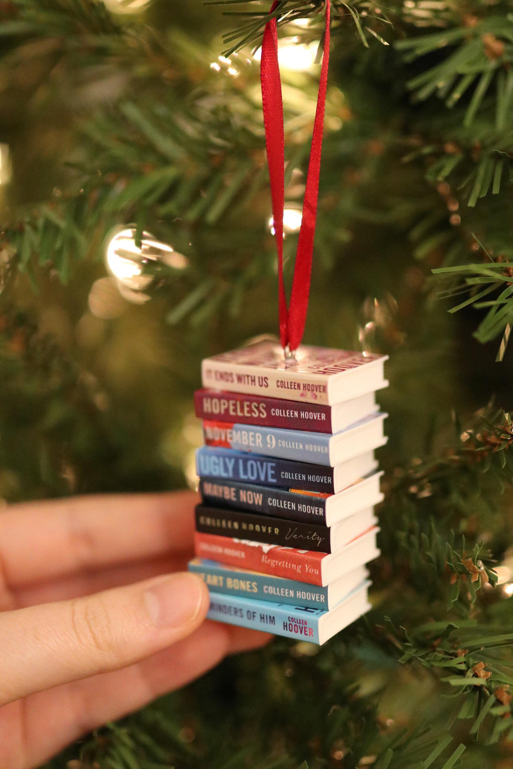 Colleen Hoover Mini Book Ornament