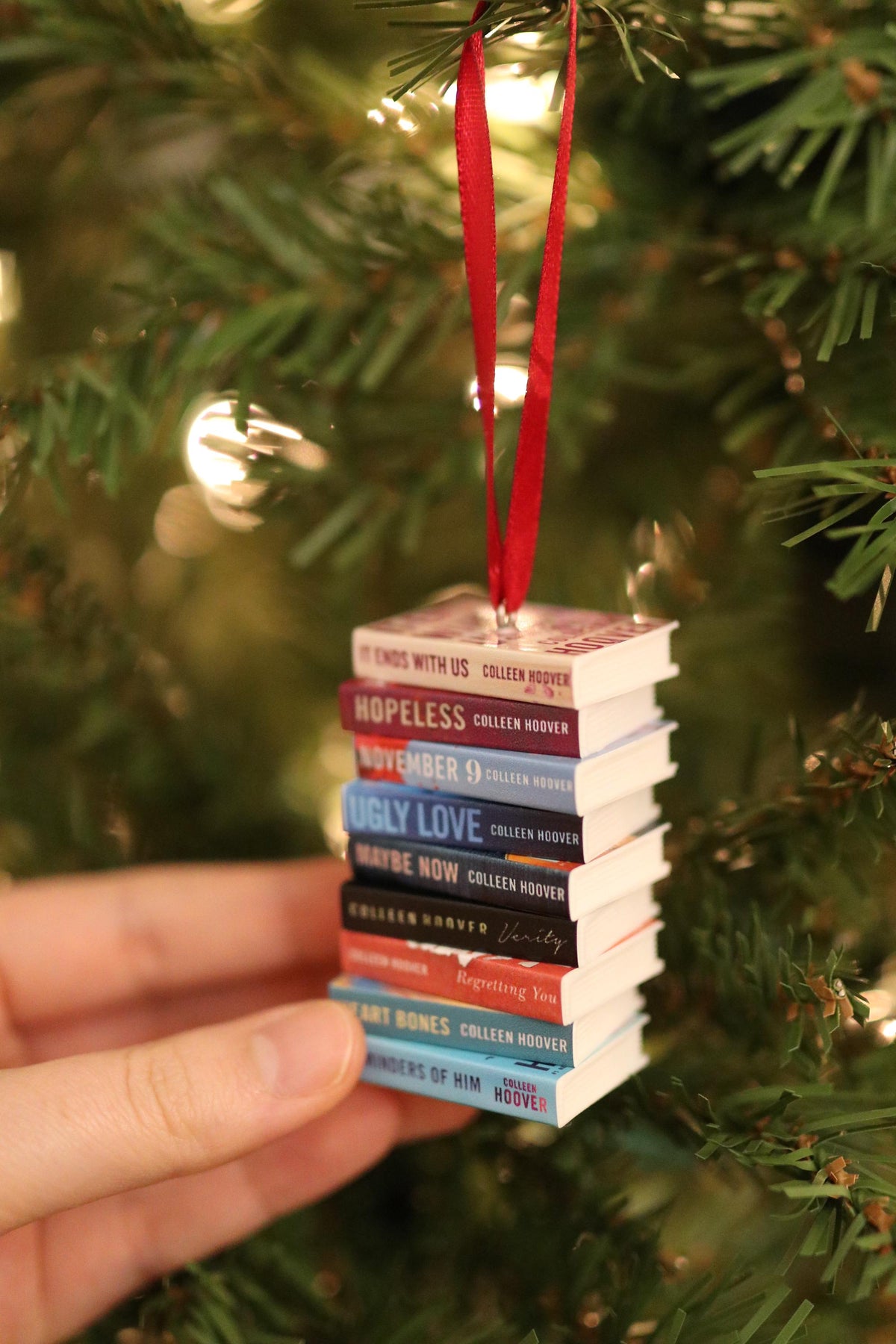 Colleen Hoover Mini Book Ornament
