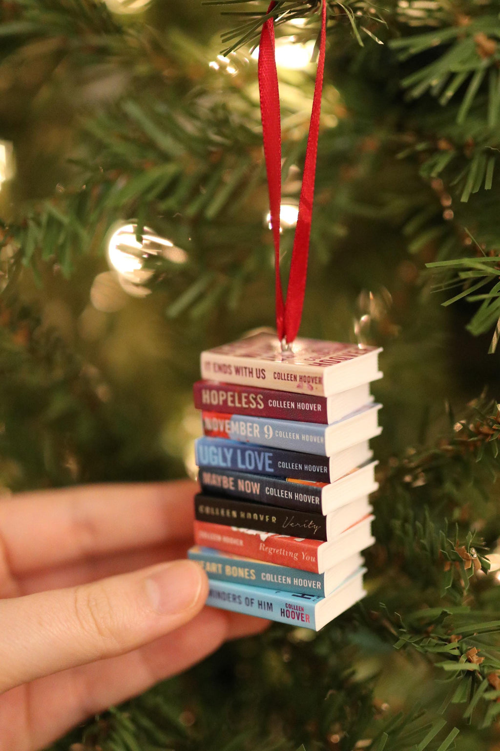 Colleen Hoover Mini Book Ornament