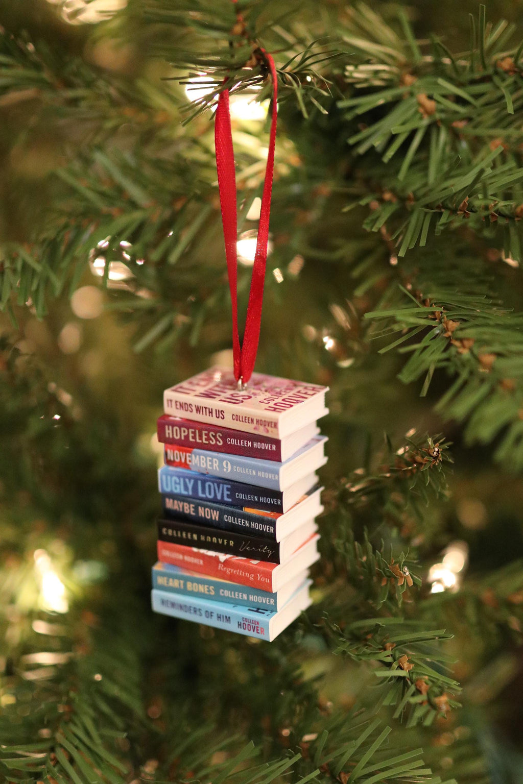 Colleen Hoover Mini Book Ornament