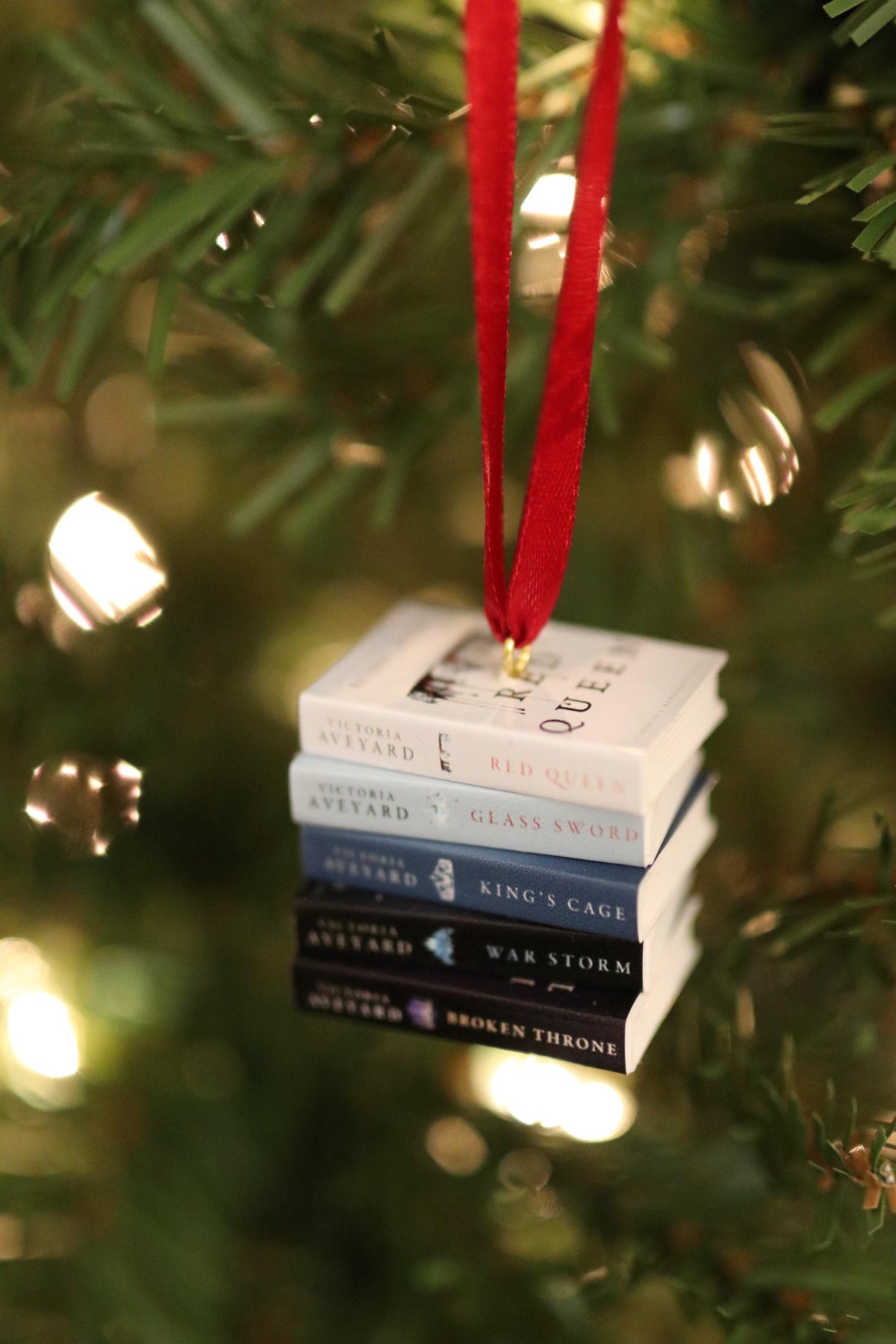 Red Queen Mini Book Ornament