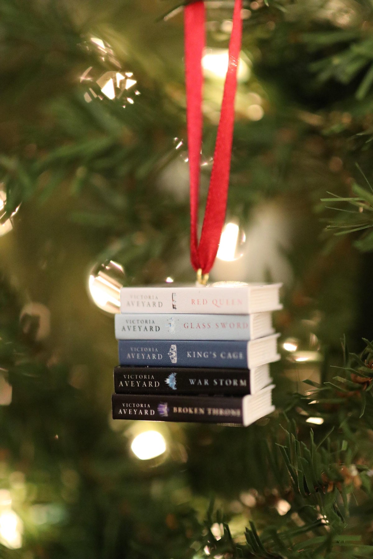 Red Queen Mini Book Ornament