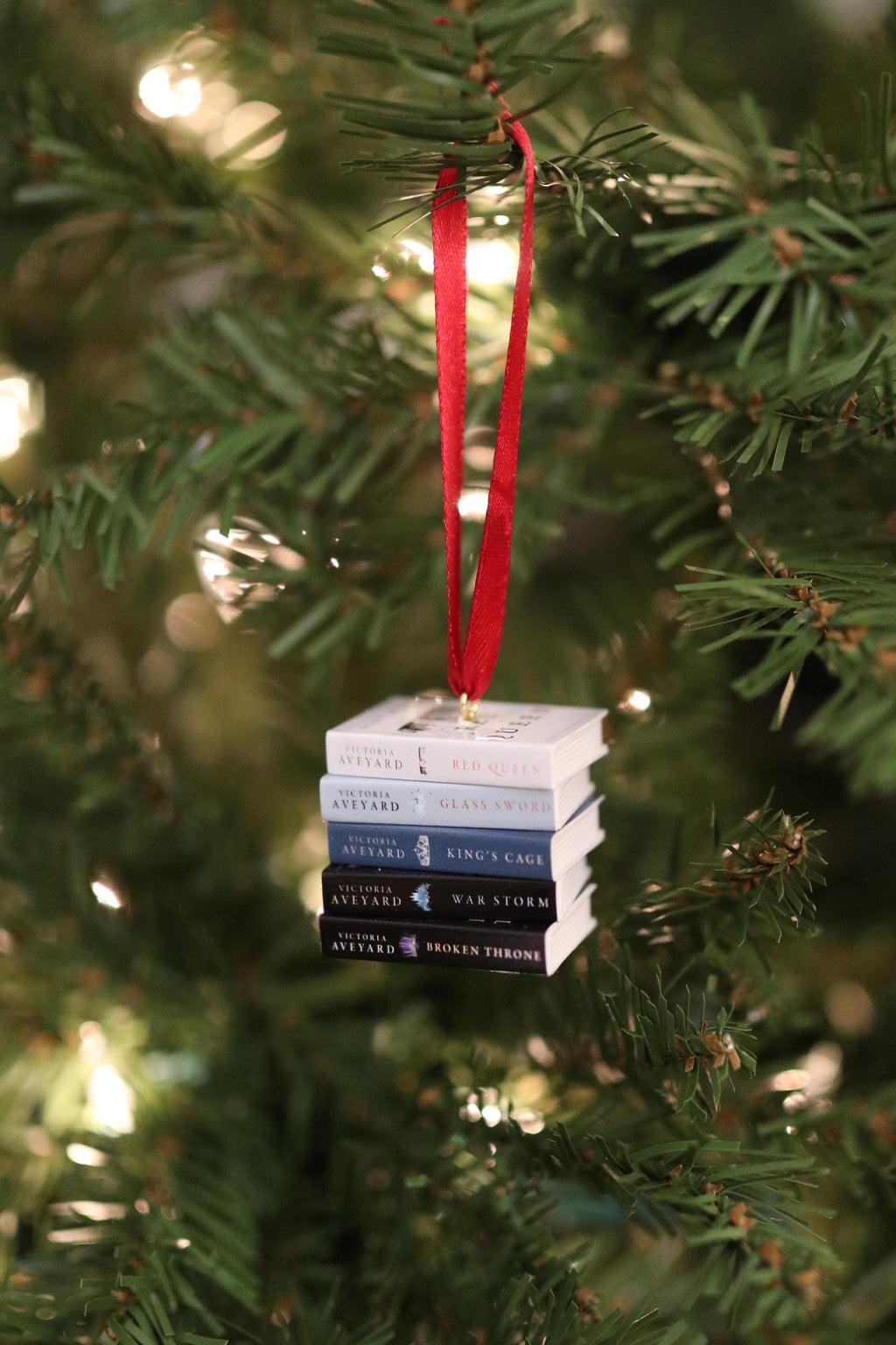 Red Queen Mini Book Ornament