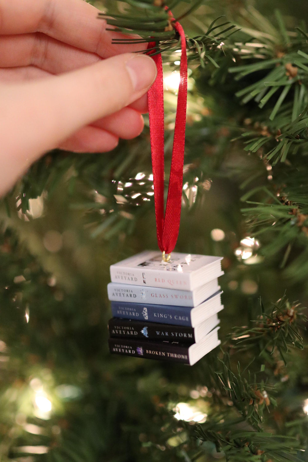 Red Queen Mini Book Ornament
