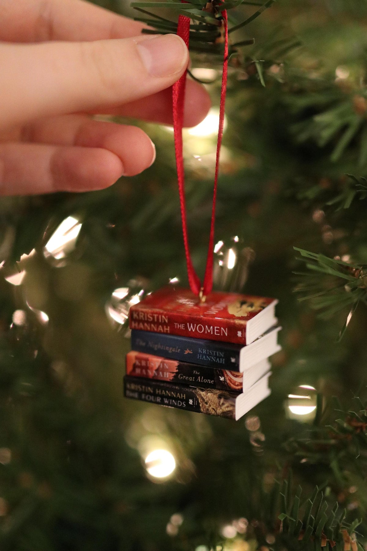 Kristin Hannah Mini Book Ornament