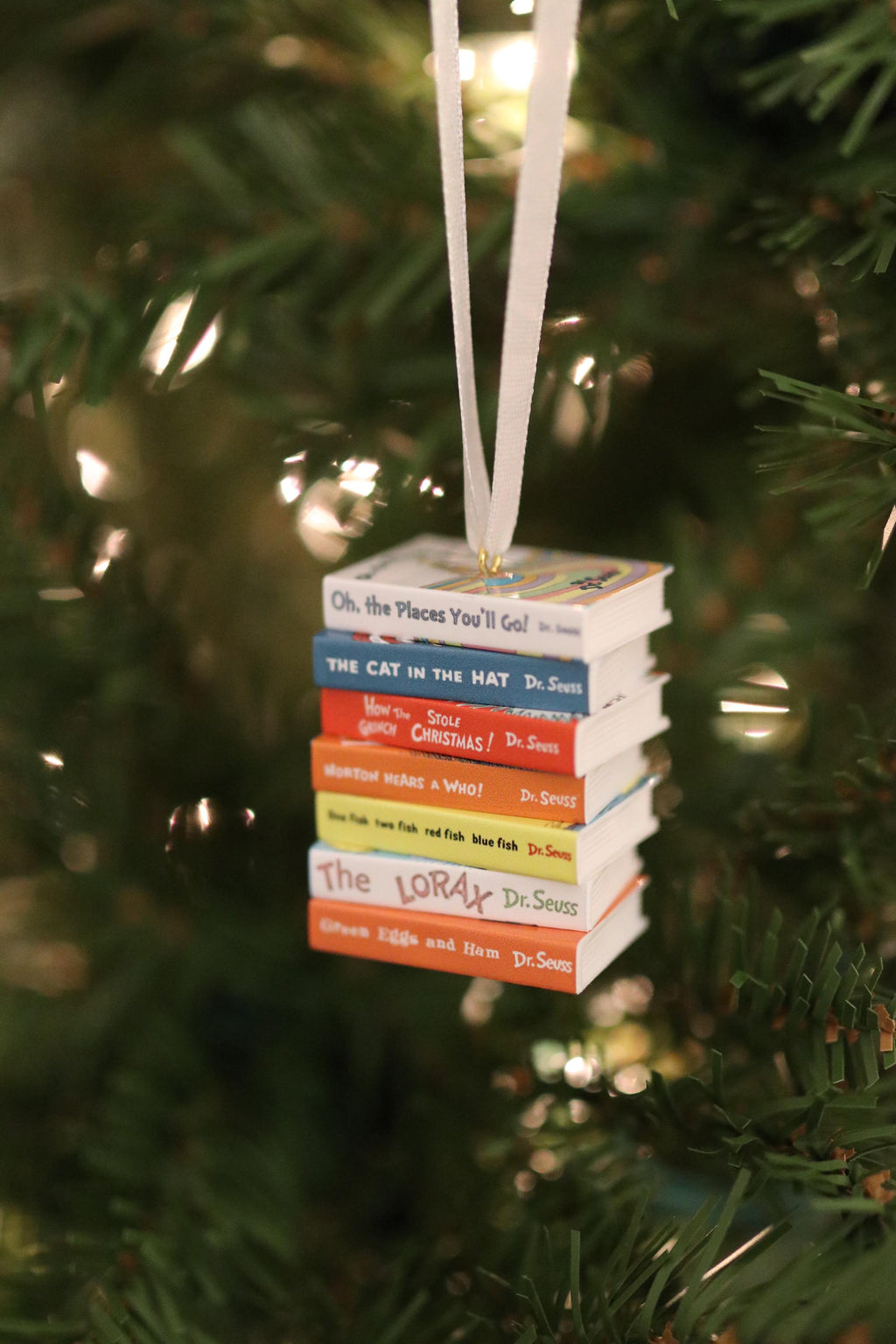 Dr. Suess Books Mini Book Ornament
