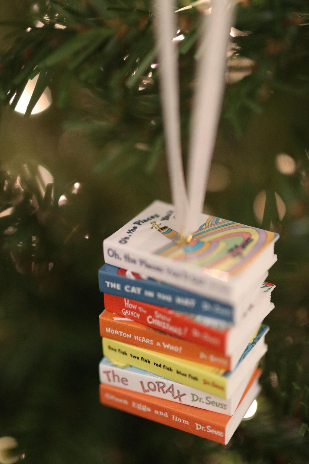 Dr. Suess Books Mini Book Ornament