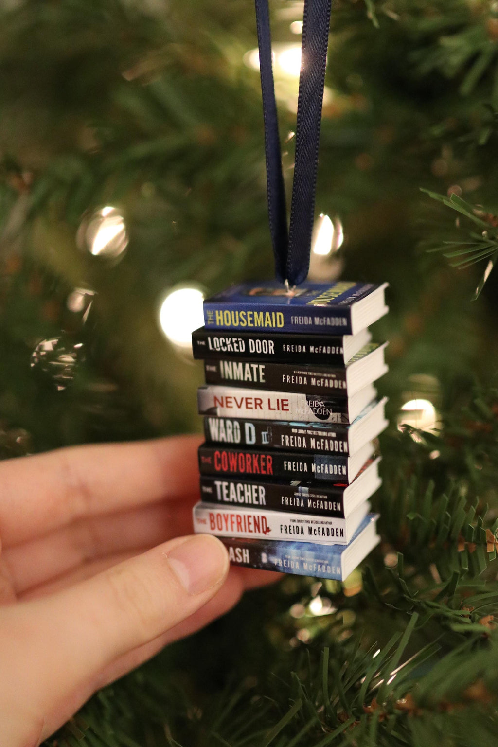 Freida McFadden Mini Book Ornament