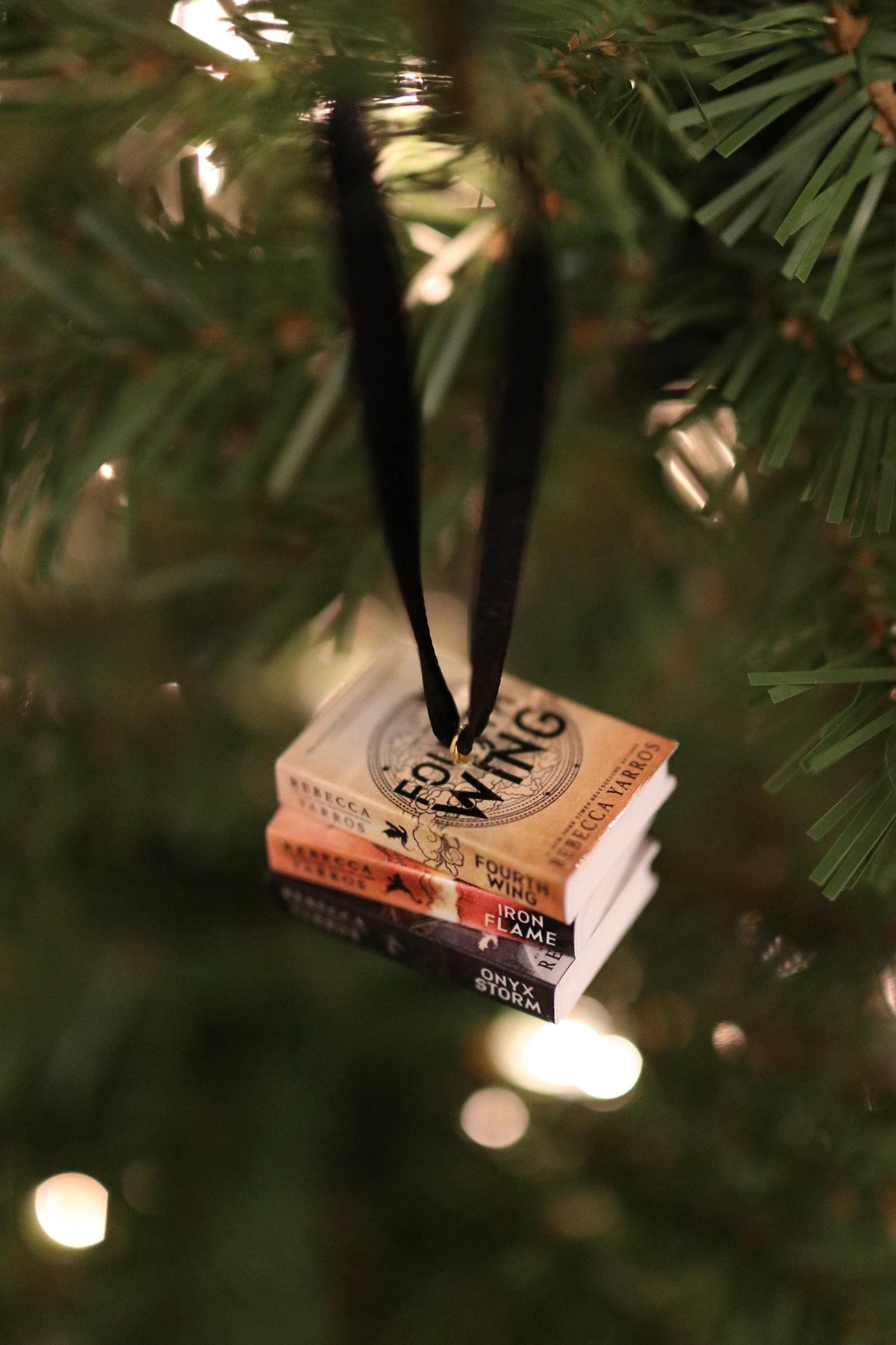 Fourth Wing Mini Book Ornament