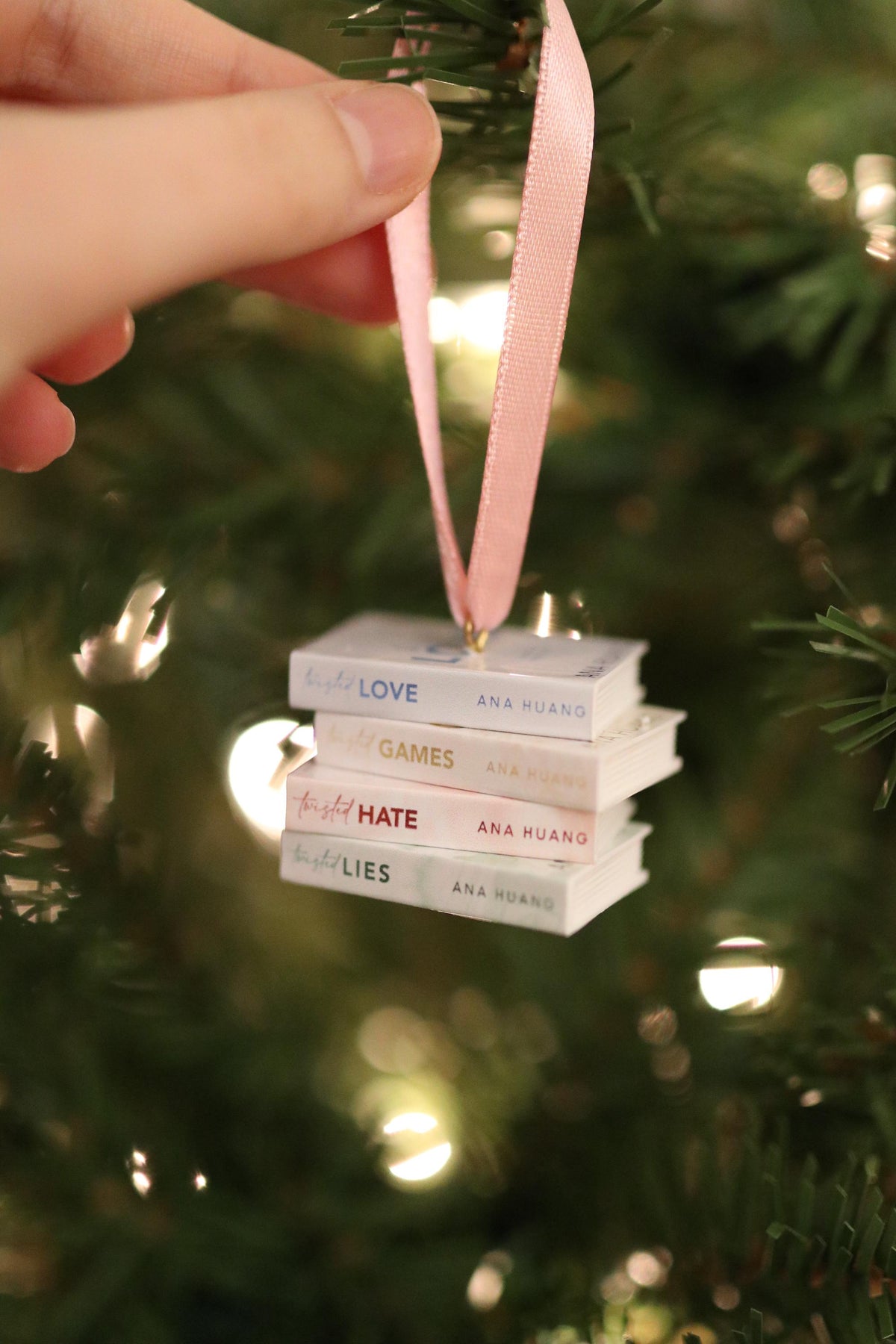 Twisted Love Mini Book Ornament