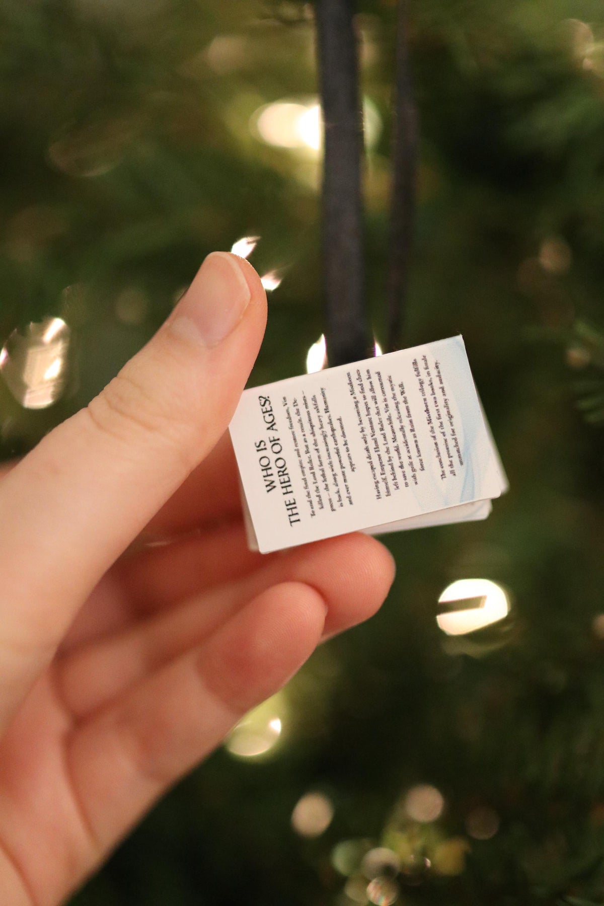 Mistborn Mini Book Ornament