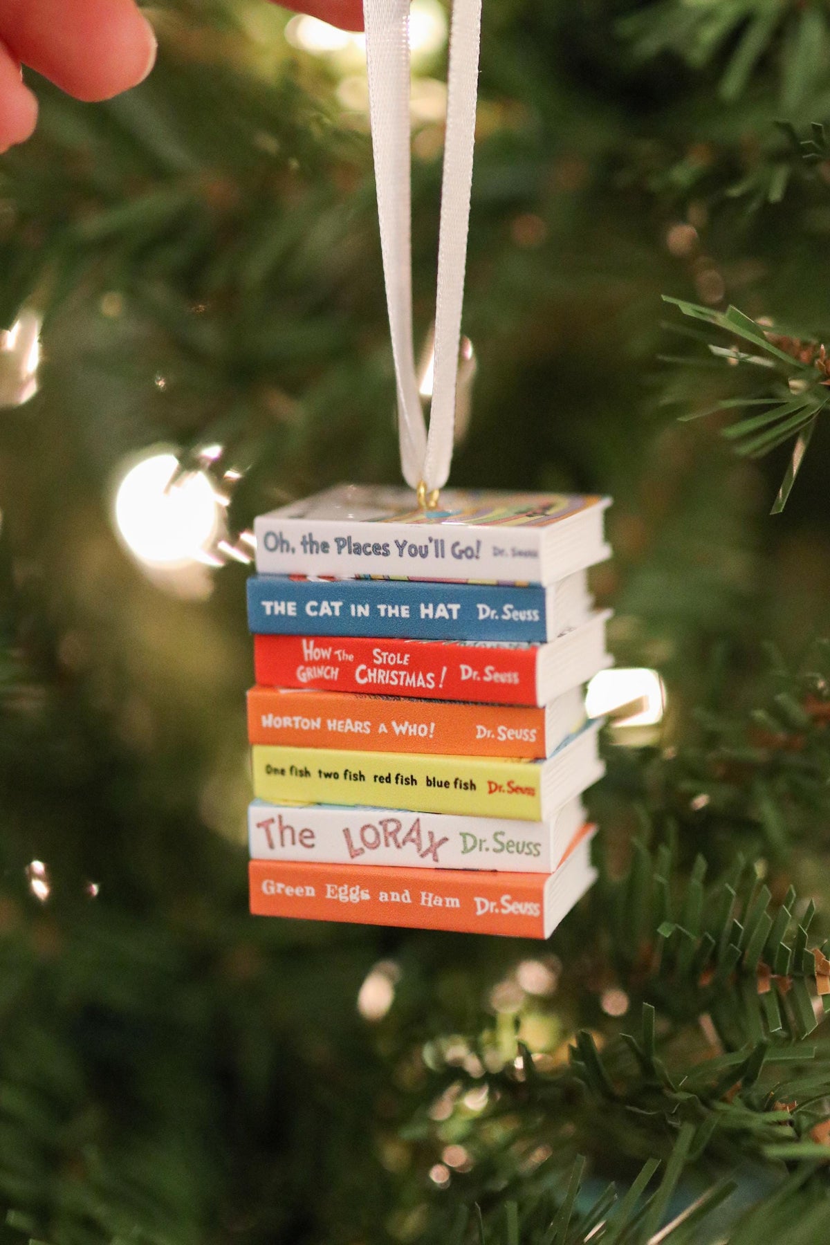 Dr. Suess Books Mini Book Ornament