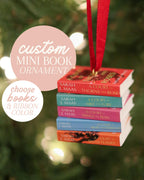 CUSTOM Mini Book Ornament