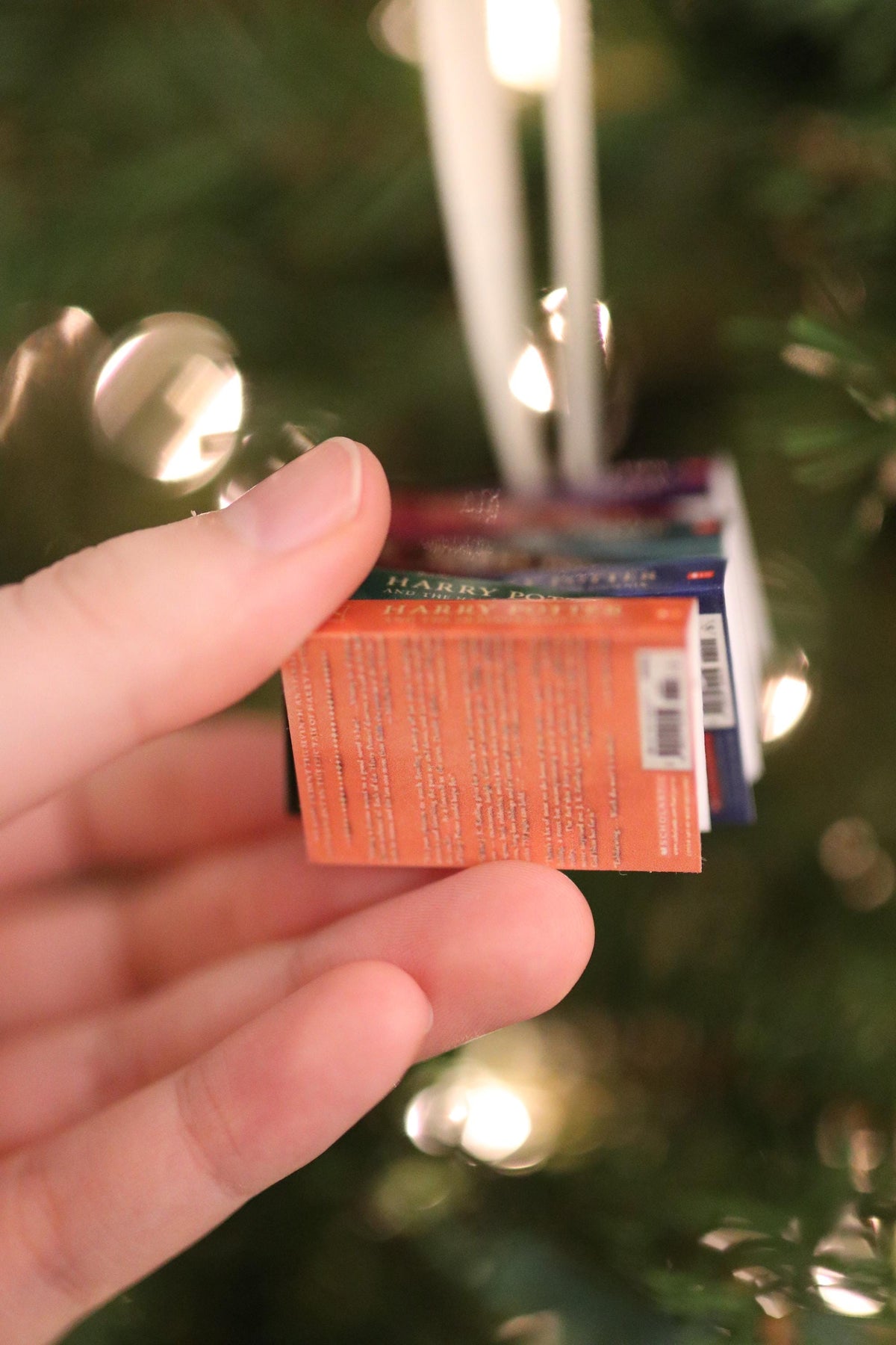 Mini Book Ornament