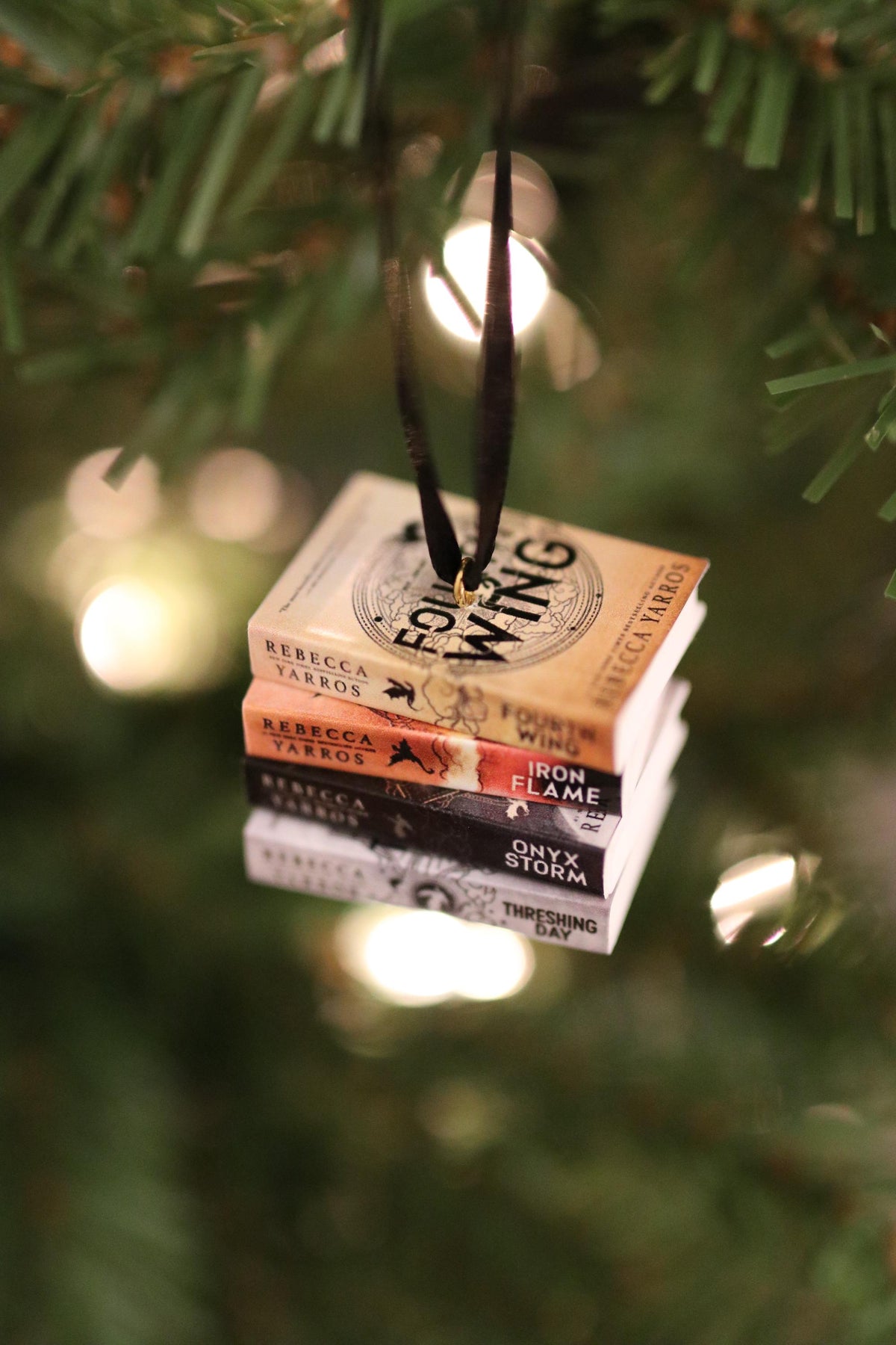 Fourth Wing Mini Book Ornament